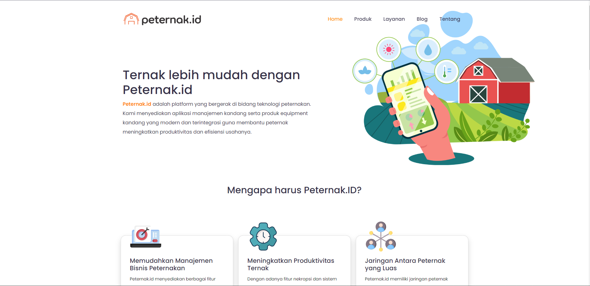 Landing Page | Peternak.id